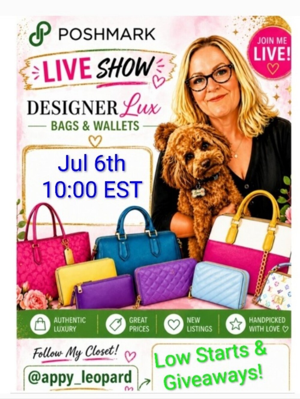 Jane's Live Show Flyer